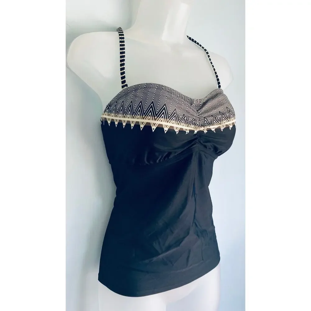 Athleta Swim Tankini Top 40B/C NWT Black
